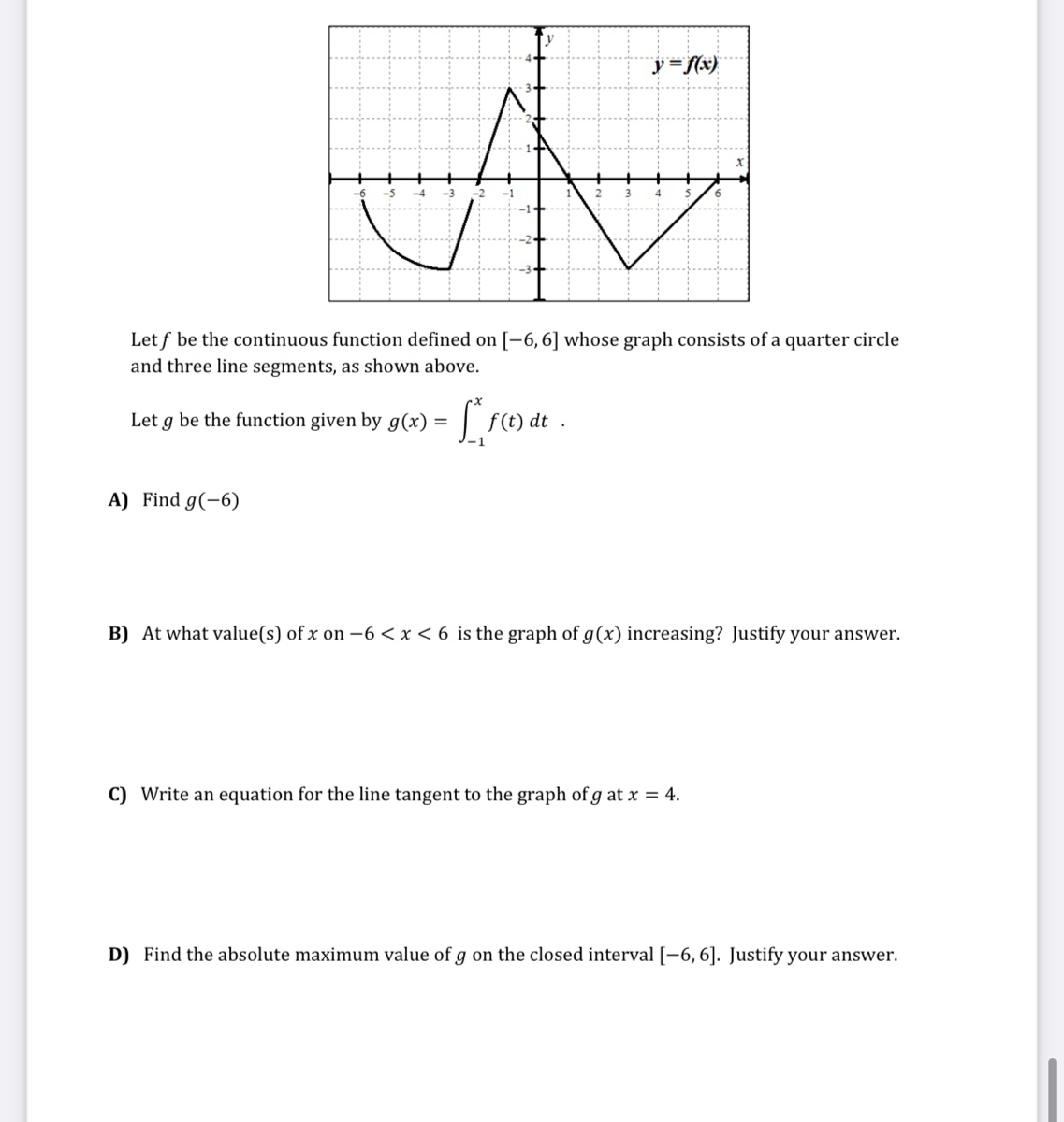 Answered Y X Let F Be The Continuous Function Bartleby