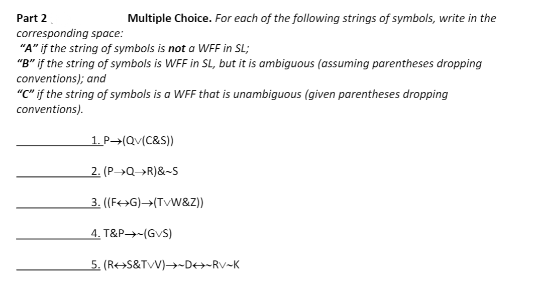 Answered Part 2 Multiple Choice For Each Of The Bartleby