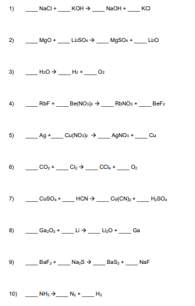 Answered: 1) Naci+ KOH NaOH+ KCI 2) Mgo+ LieSO… | bartleby