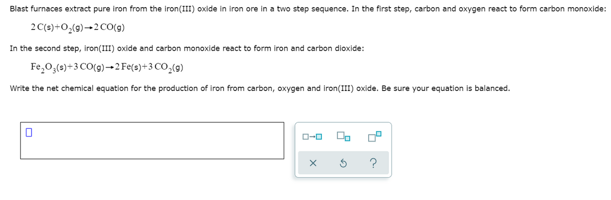 Answered: Blast furnaces extract pure iron from… | bartleby