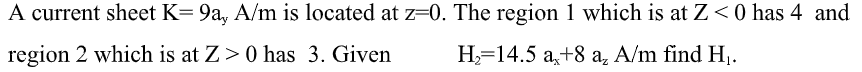 Answered A Current Sheet K 9a A M Is Located… Bartleby