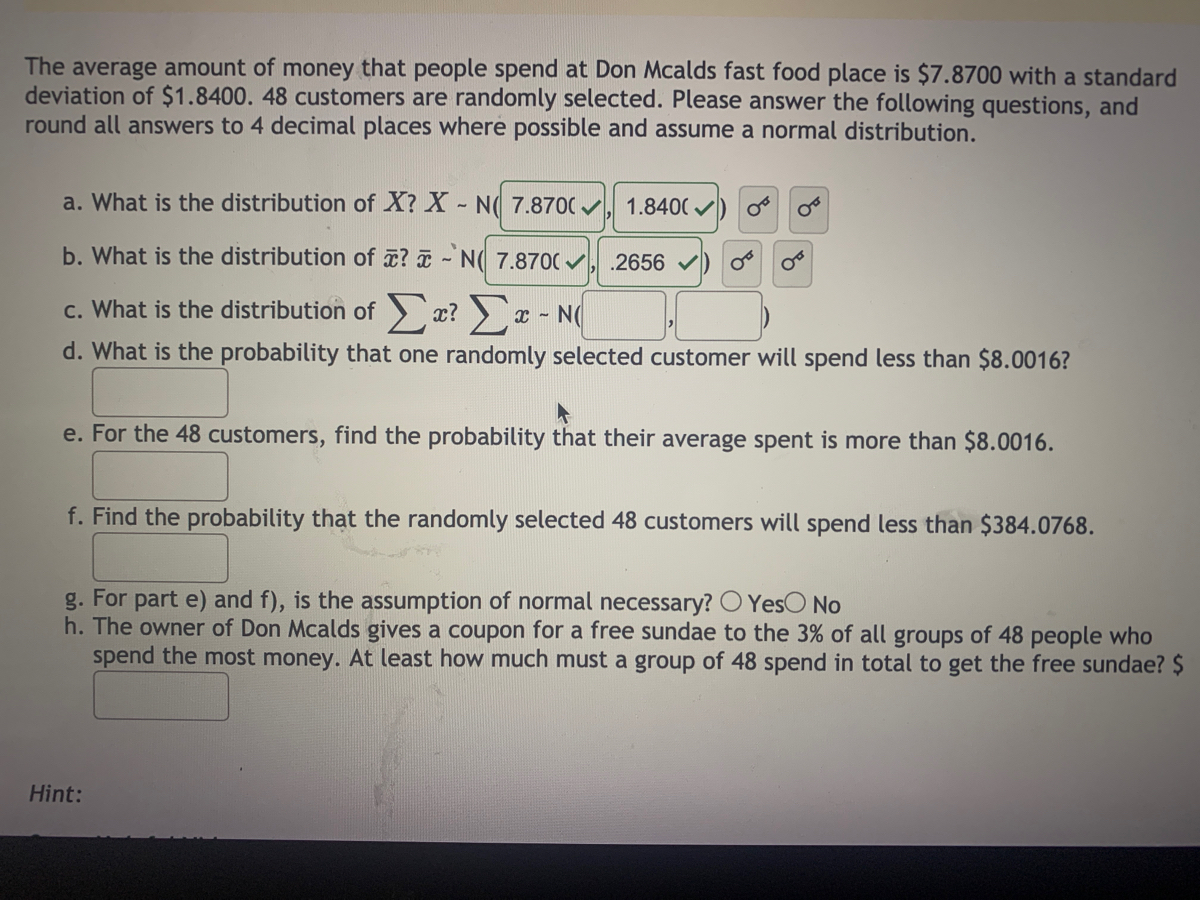 Answered The Average Amount Of Money That People Bartleby