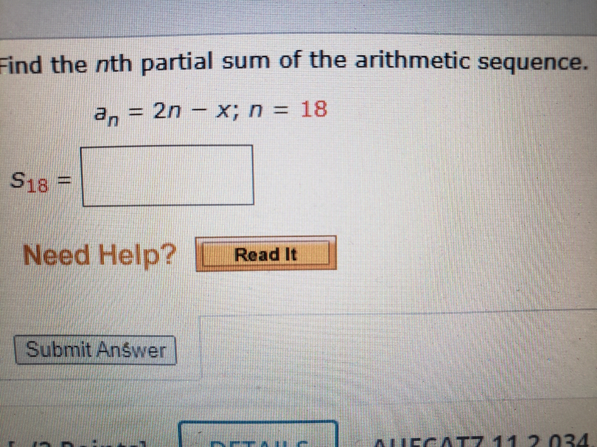 find the nth partial sum of the arithmetic sequence calculator