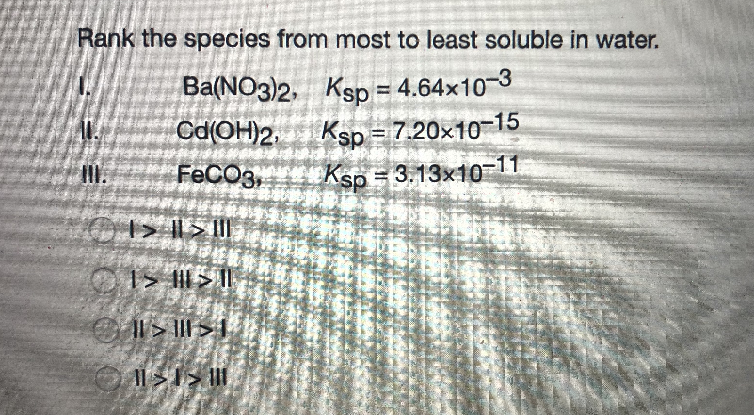 Answered Rank The Species From Most To Least Bartleby