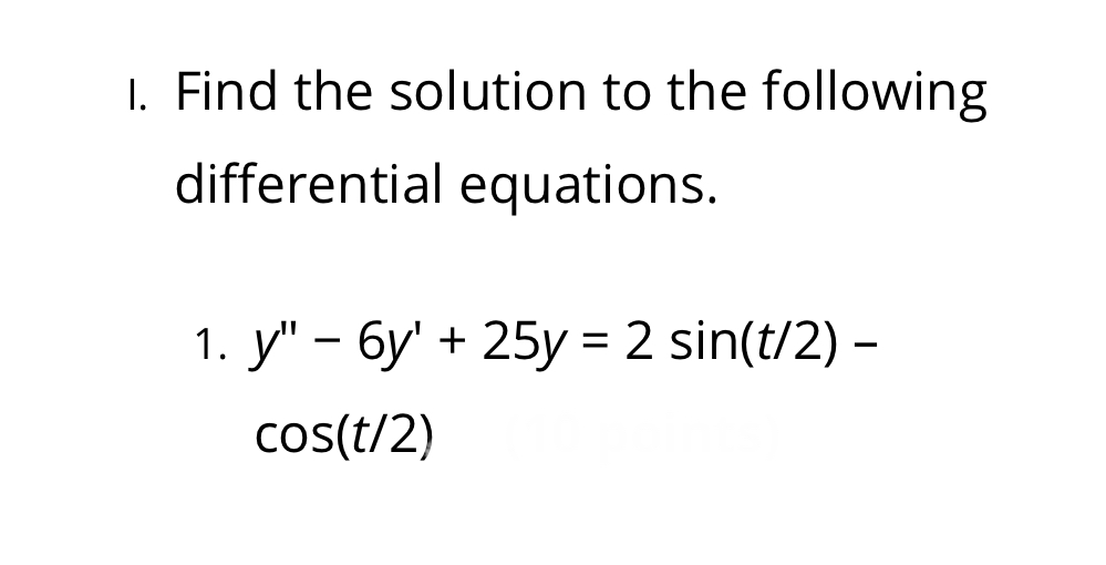 Answered Find The Solution To The Following Bartleby