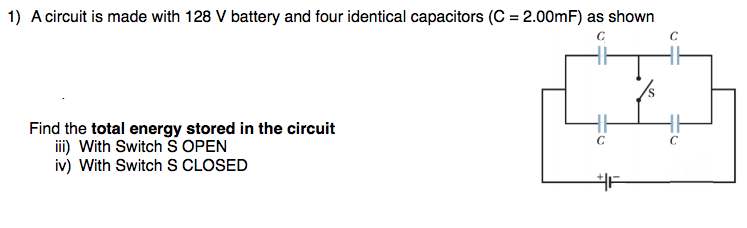 Answered Find The Total Energy Stored In The Bartleby