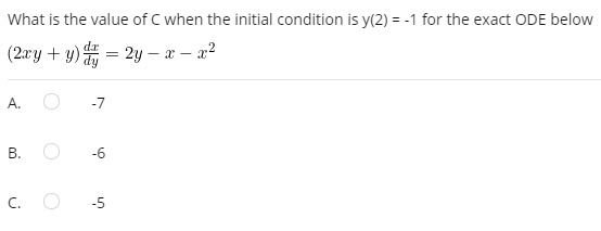Answered What Is The Value Of C When The Initial Bartleby