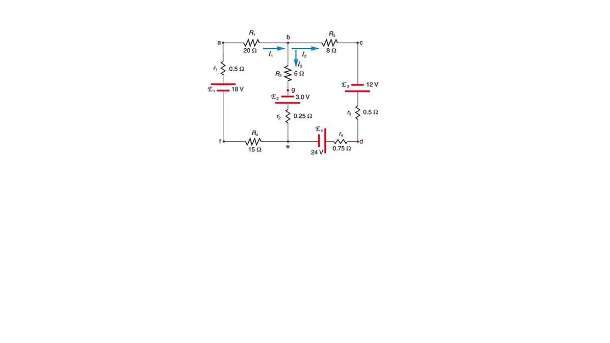 Answered: R, R b. •C 20 Ω 1, 0.5 2 62 Eg - 12 V… | bartleby