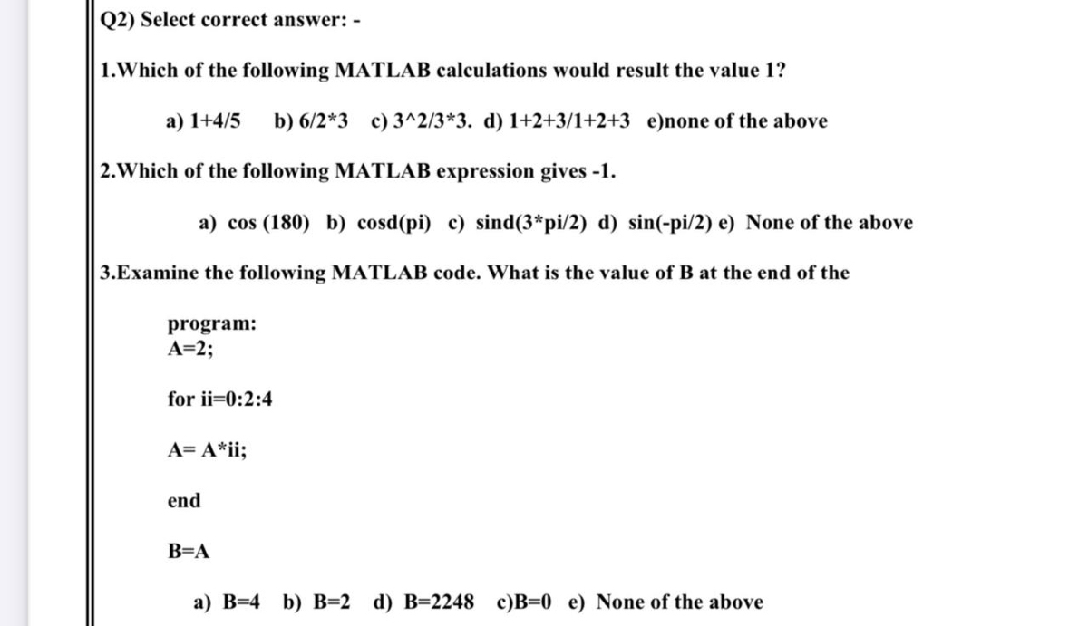 matlab b value