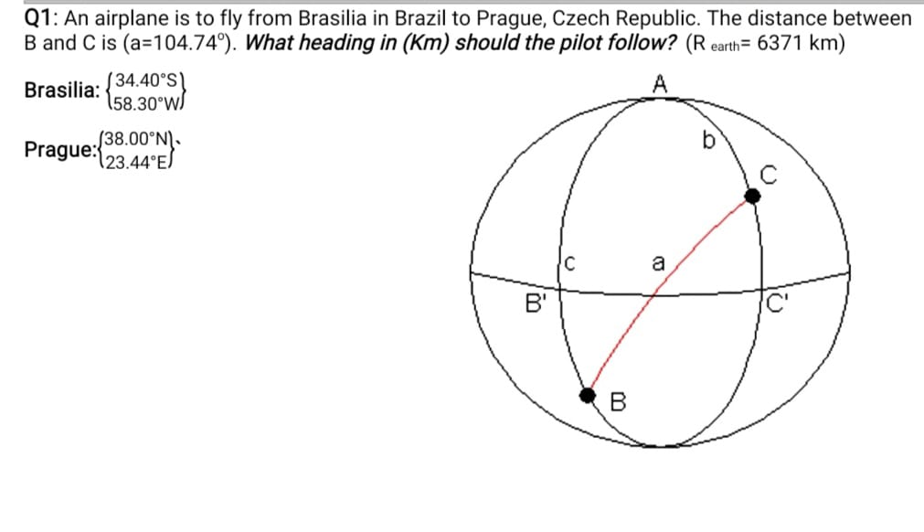 Answered Q1 An Airplane Is To Fly From Brasilia Bartleby