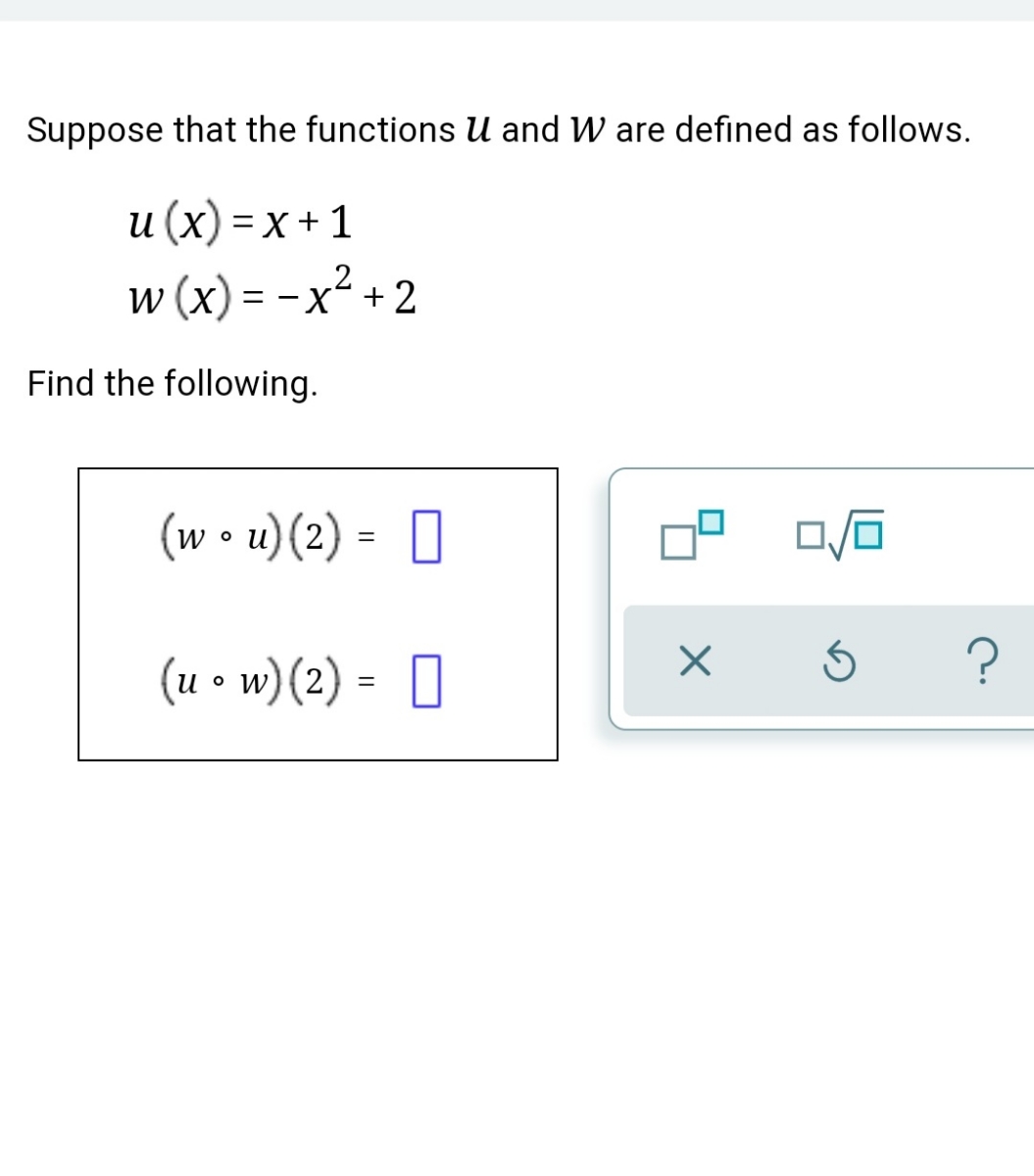 Answered The One To One Functions G And H Are Bartleby