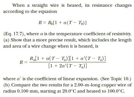 Answered When A Straight Wire Is Heated Its Bartleby