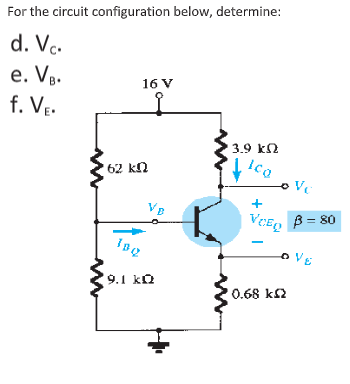 Answered For The Circuit Configuration Below Bartleby