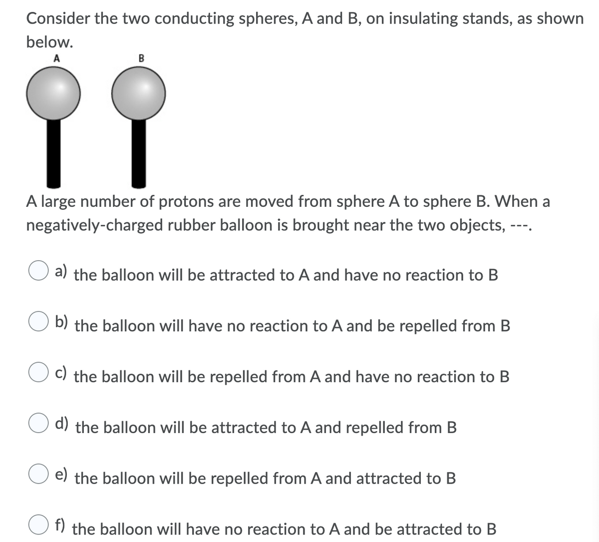 Answered: Consider The Two Conducting Spheres, A… | Bartleby