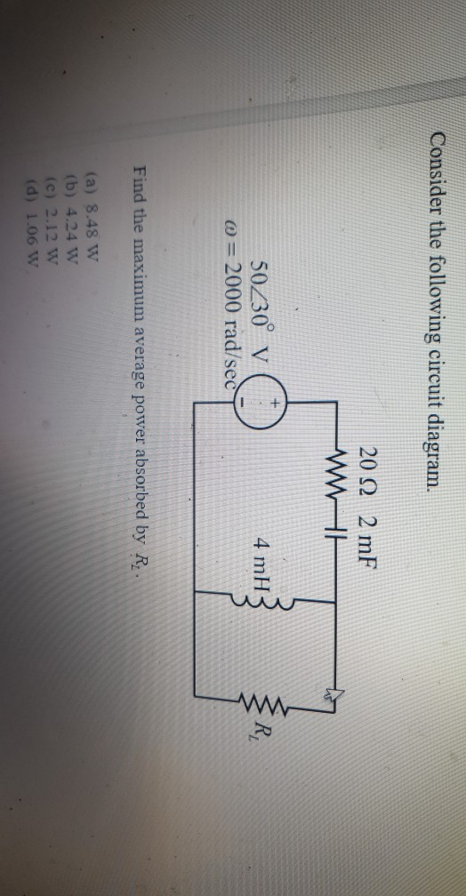 Answered Ww Consider The Following Circuit Bartleby