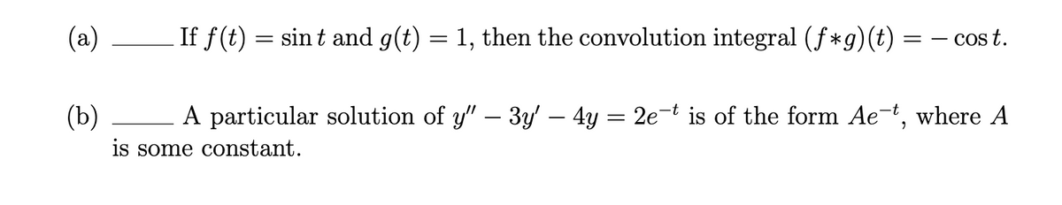 Answered A If F T Sin T And G T 1 Then Bartleby