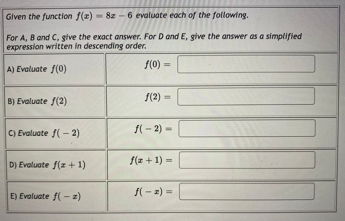 Answered Given The Function F X 7x 2… Bartleby