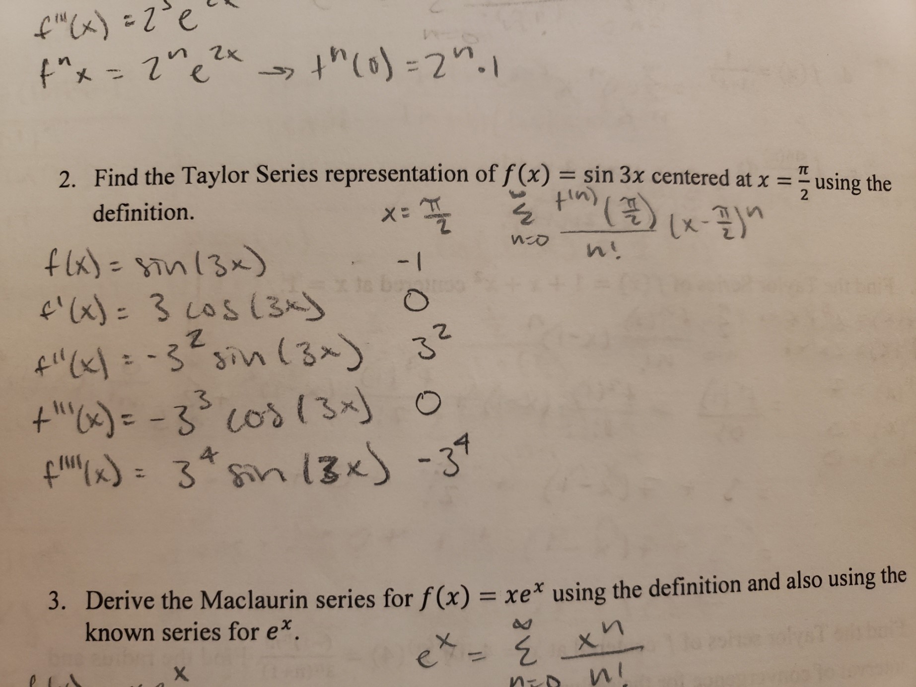 Answered M 2 1 F 2ne2x 2 Find The Bartleby