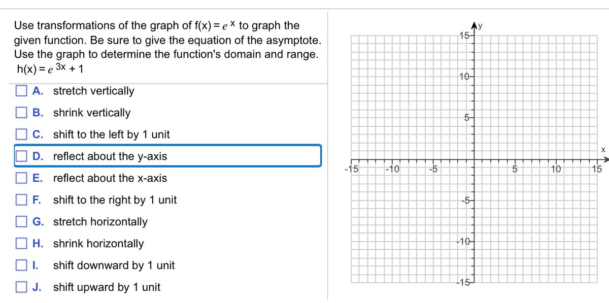 Answered Use Transformations Of The Graph Of Bartleby