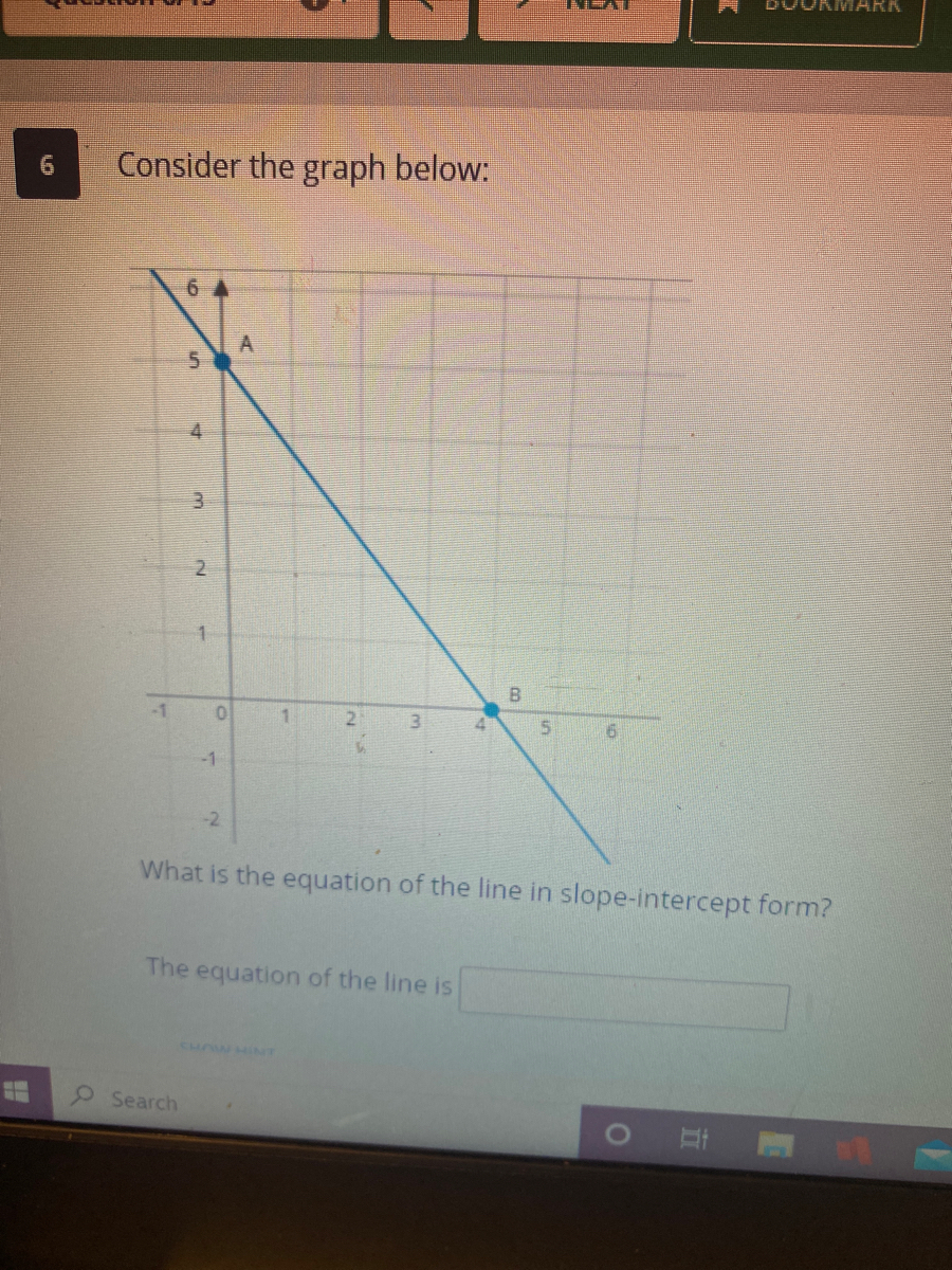 Answered Consider The Graph Below 6 A A 1 1 Bartleby