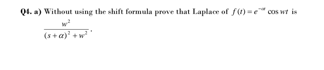 Answered Q4 A Without Using The Shift Formula Bartleby