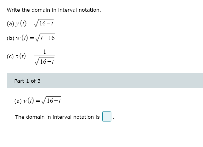 Answered Write The Domain In Interval Notation Bartleby