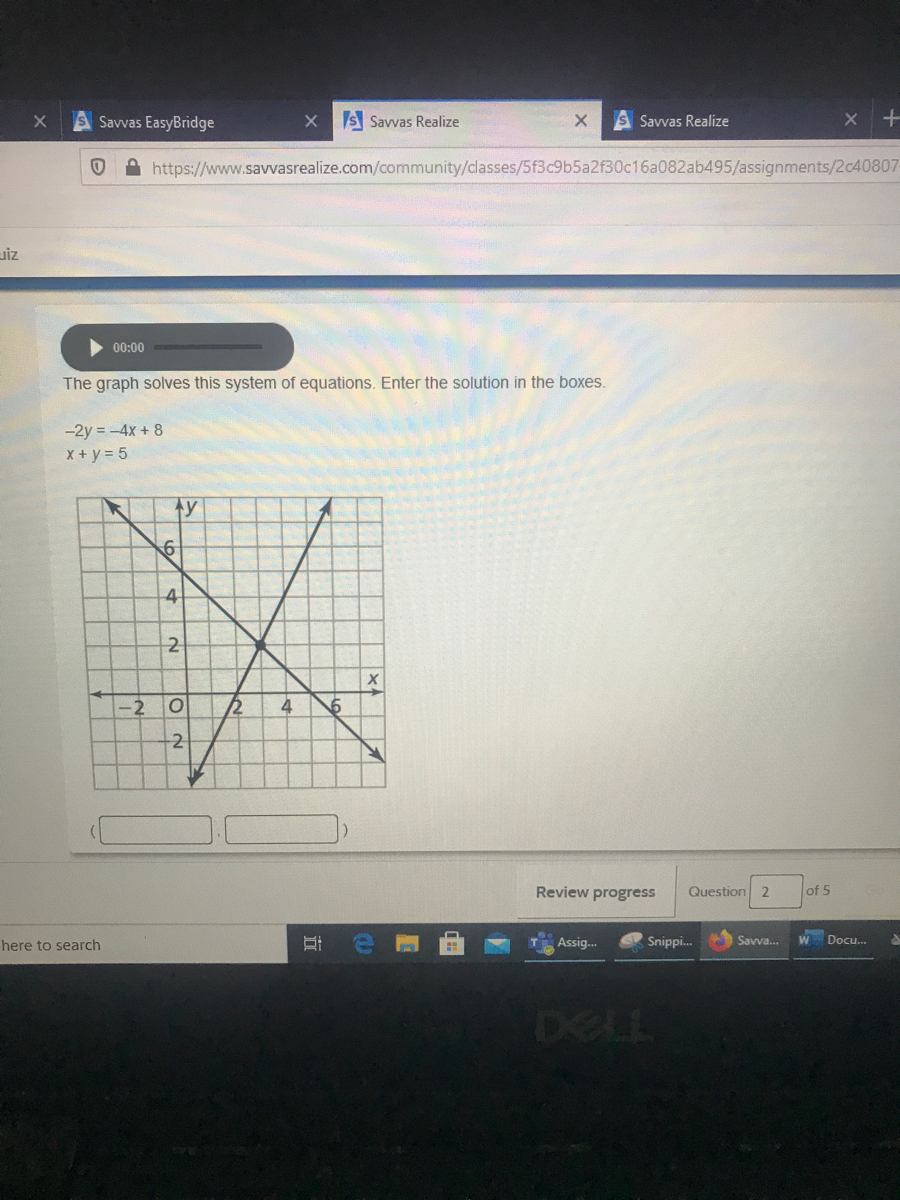 Answered The Graph Solves This System Of Bartleby