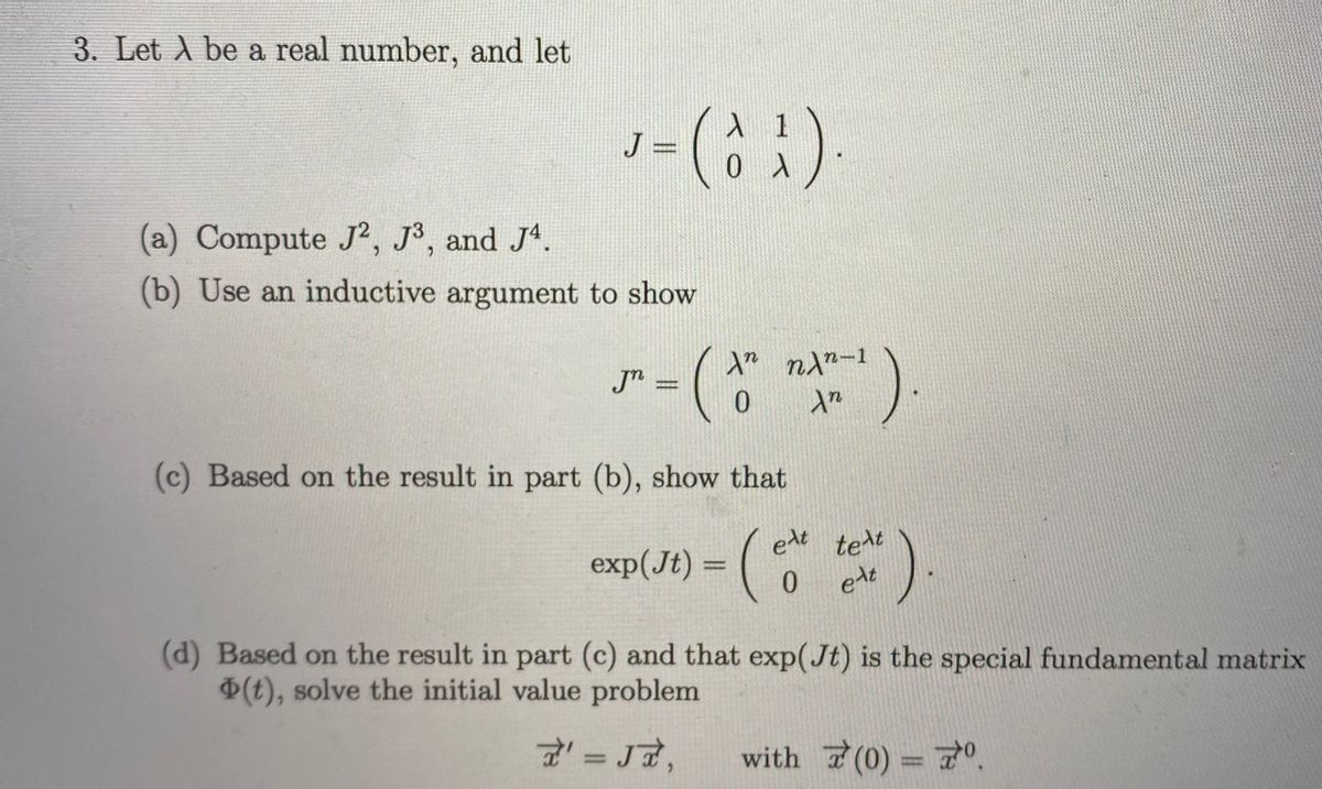 Answered 3 Let A Be A Real Number And Let J Bartleby