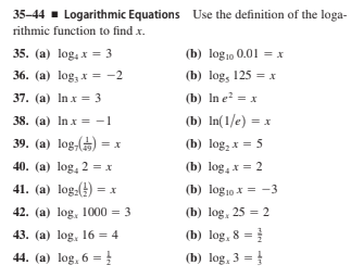 Answered 35 44 Logarithmic Equations Use The Bartleby