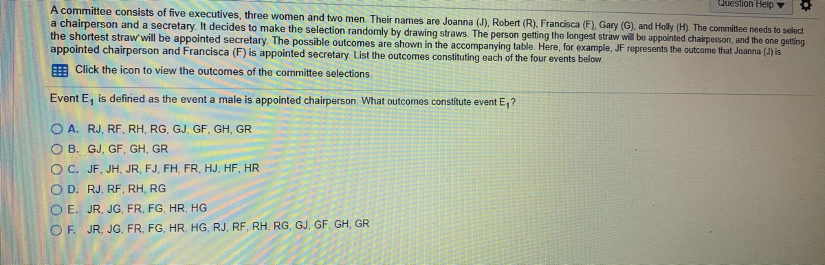 Answered Question Help A Committee Consists Of Bartleby