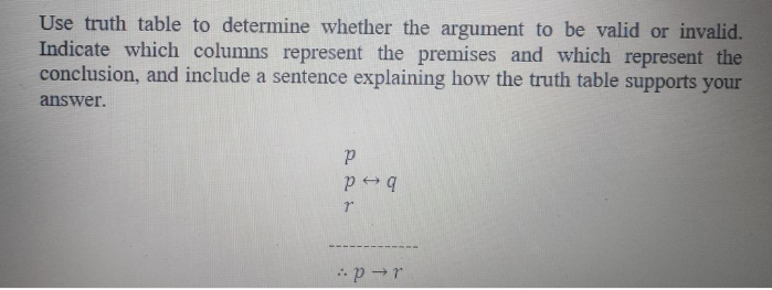 Answered Use Truth Table To Determine Whether Bartleby