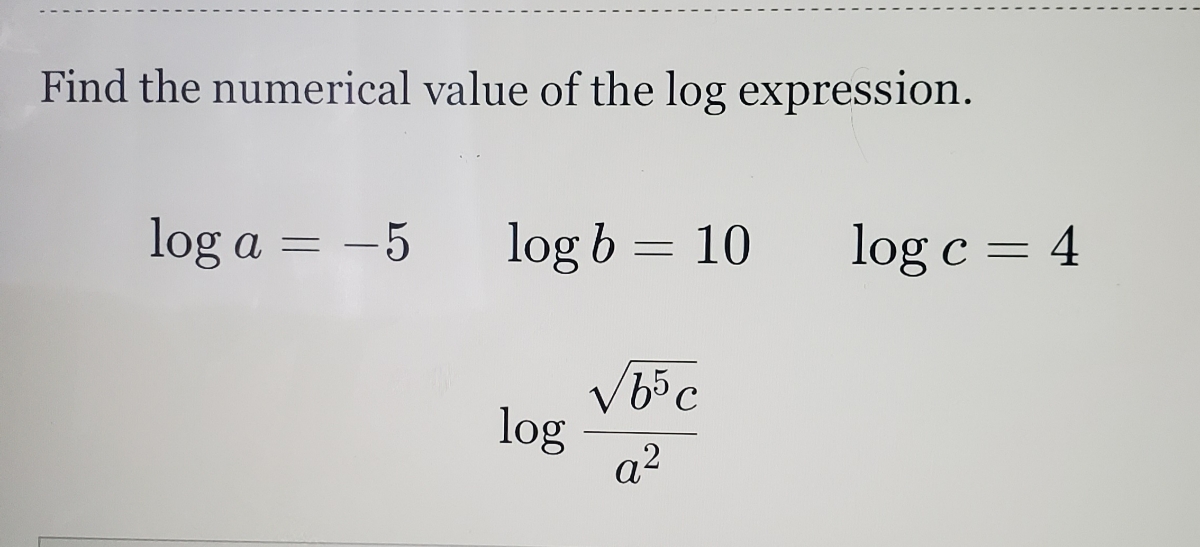 answered-find-the-numerical-value-of-the-log-bartleby