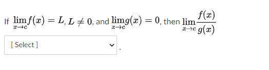 Answered: F(x) C G(x) If Limf(x) = L, L # 0, And… | Bartleby