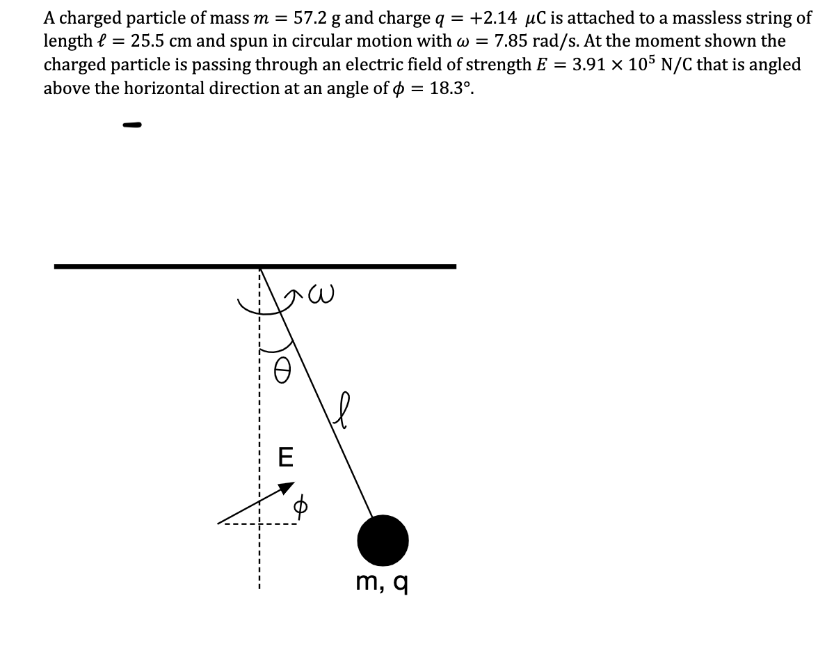 Answered A Charged Particle Of Mass M 57 2 G Bartleby