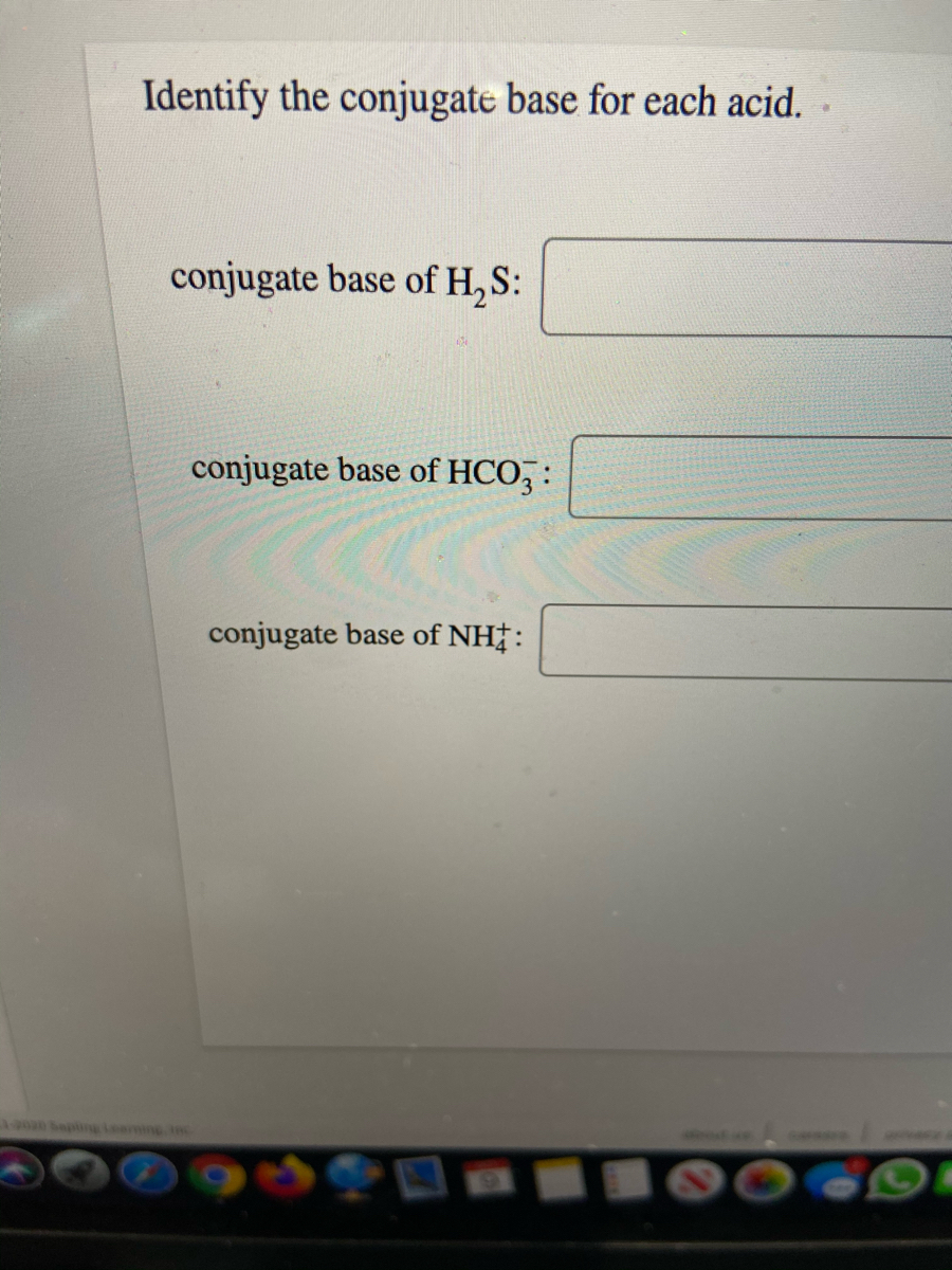 Answered Identify The Conjugate Base For Each… Bartleby