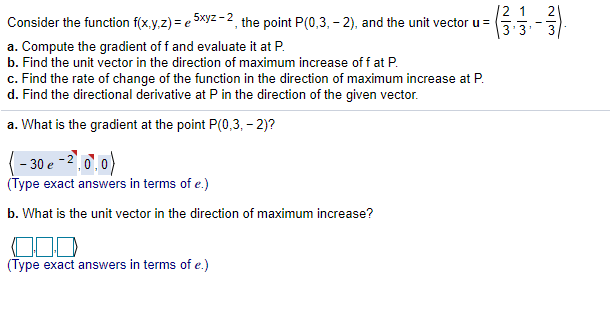 Answered 2 1 2 Consider The Function F X Y Z Bartleby