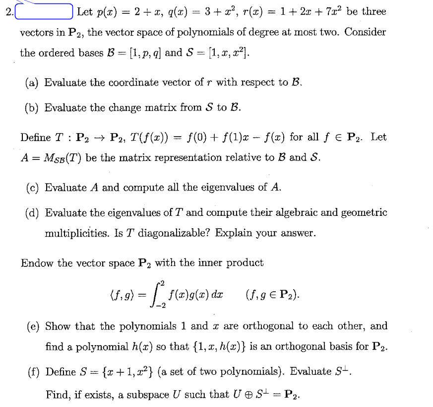 Answered 2 Let P X 2 X Q X 3 X Bartleby