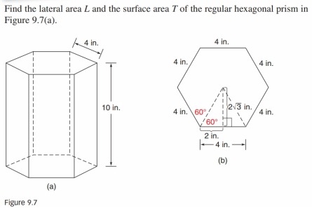 hexagonal prism surface area
