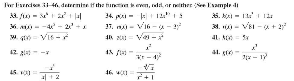 Answered For Exercises 33 46 Determine If The Bartleby