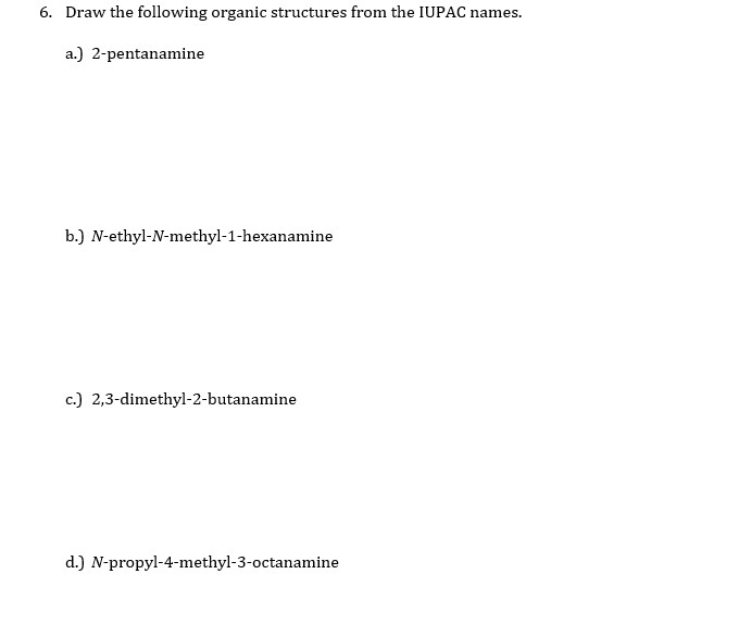 Answered A 2 Pentanamine B Bartleby