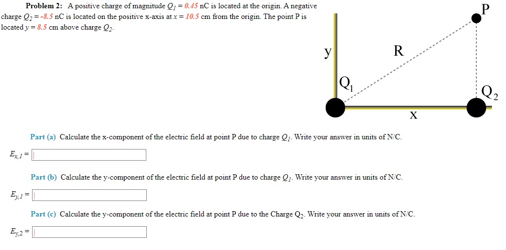 Answered Problem 2 A Positive Charge Of Bartleby