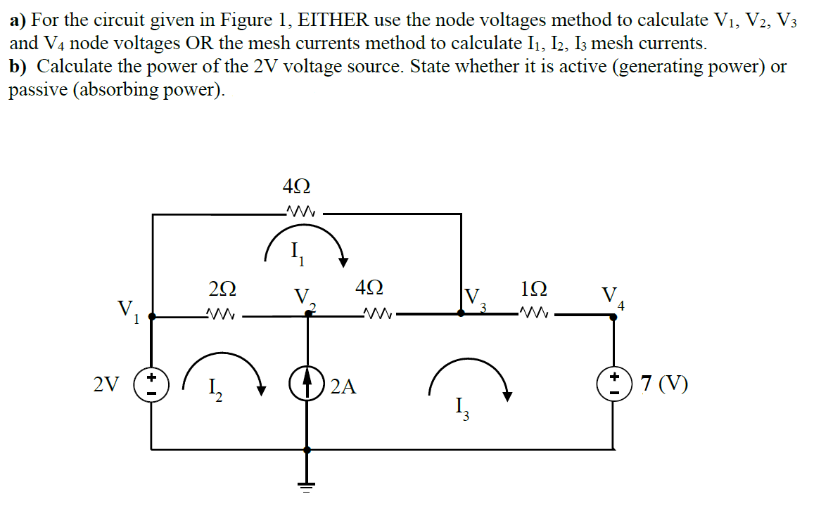 Answered: a) For the circuit given in Figure 1,… | bartleby