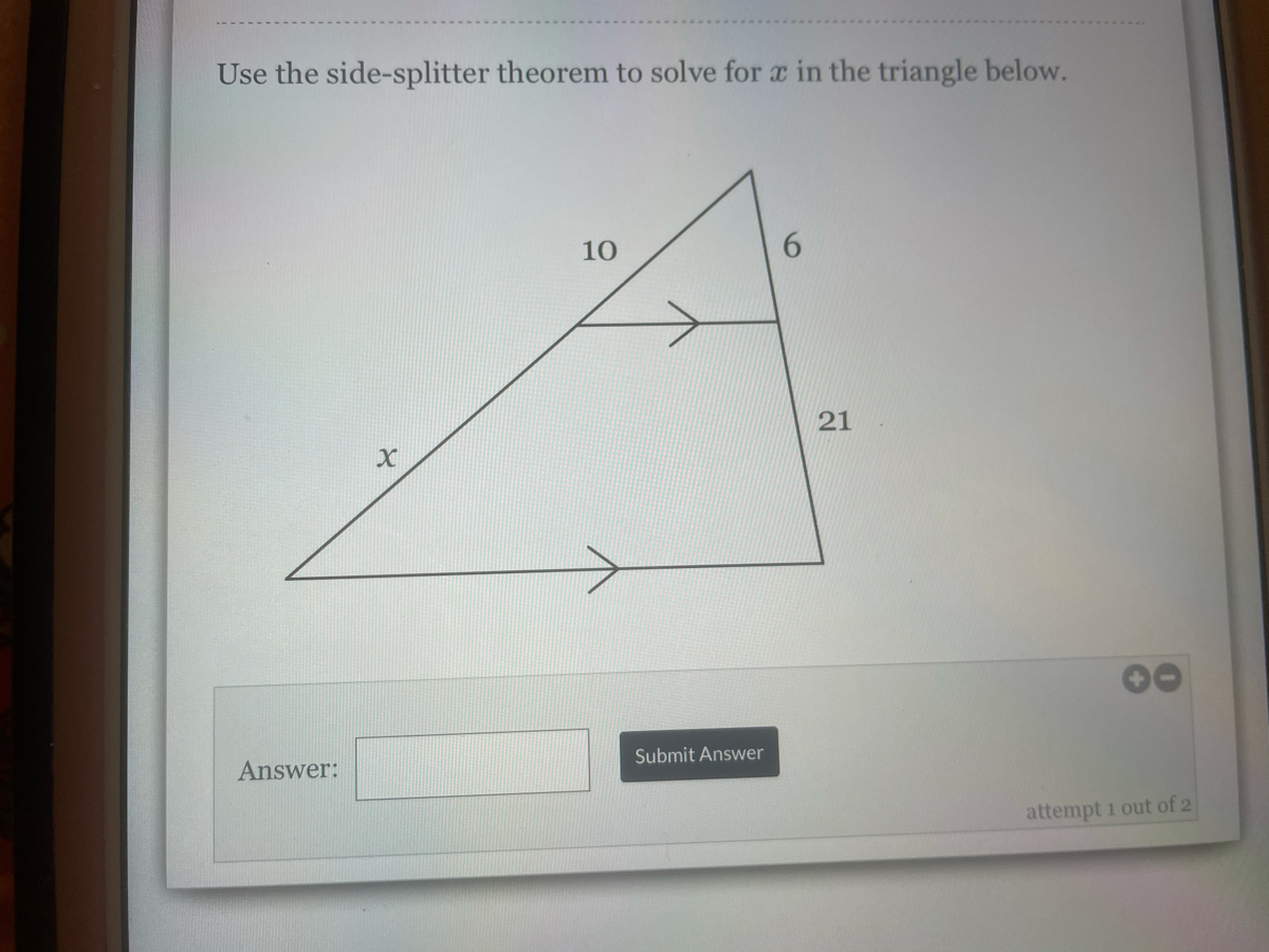 the side splitter theorem common core geometry homework answers