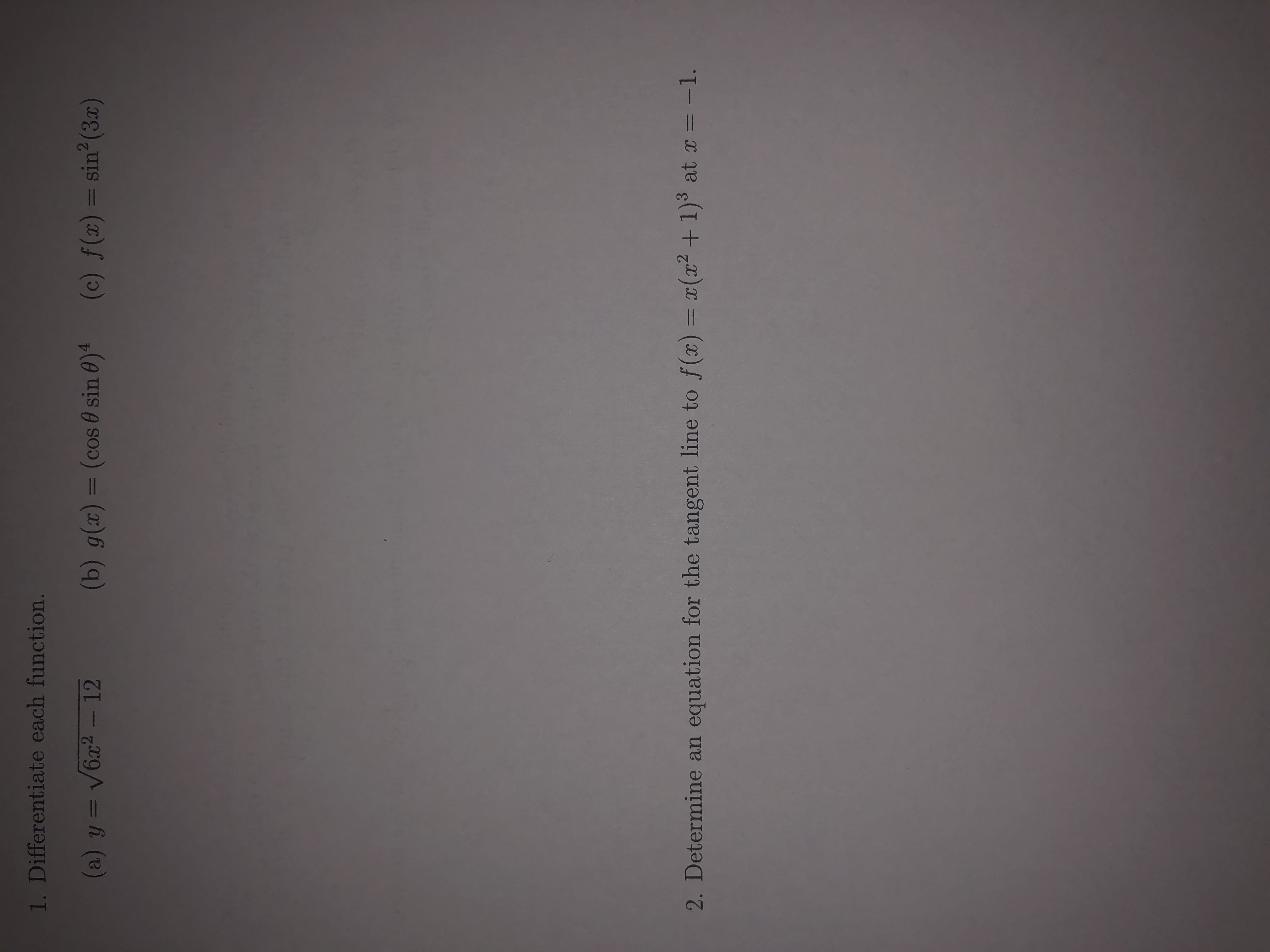 Answered Ifferentiate Each Function A Y 6x²… Bartleby