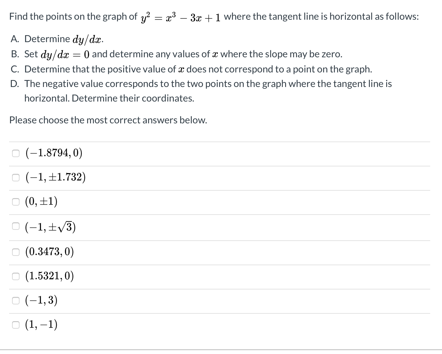 answered-find-the-points-on-the-graph-of-x3-bartleby