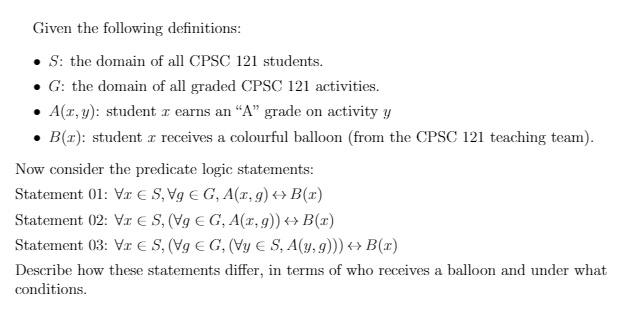 Answered Given The Following Definitions S Bartleby