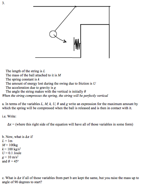 Answered 3 The Length Of The String Is L The Bartleby