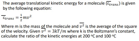 Answered: The average translational kinetic… | bartleby