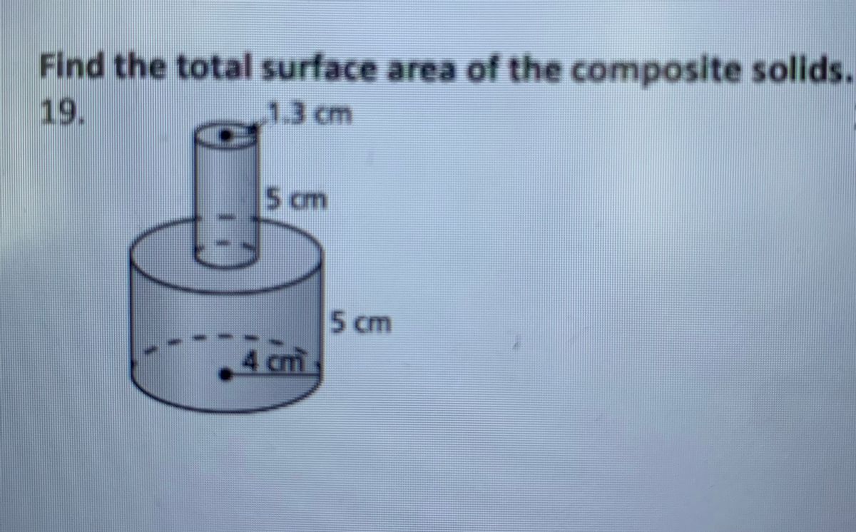 Answered Find The Total Surface Area Of The Bartleby
