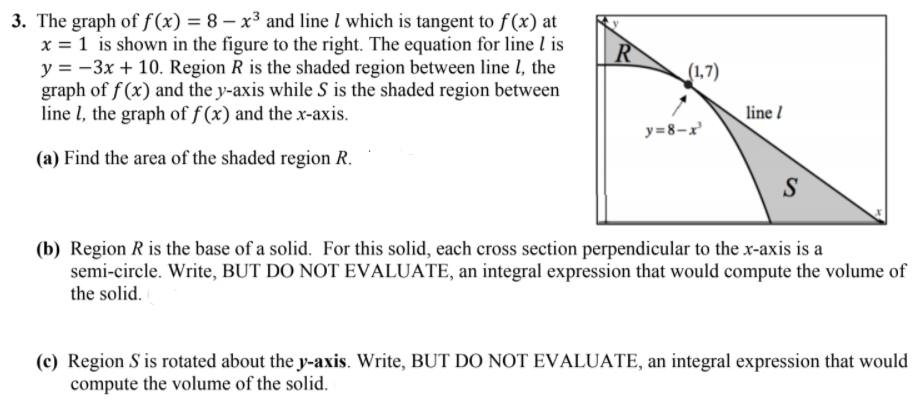 Answered 3 The Graph Of ƒ X 8 X And Line Bartleby